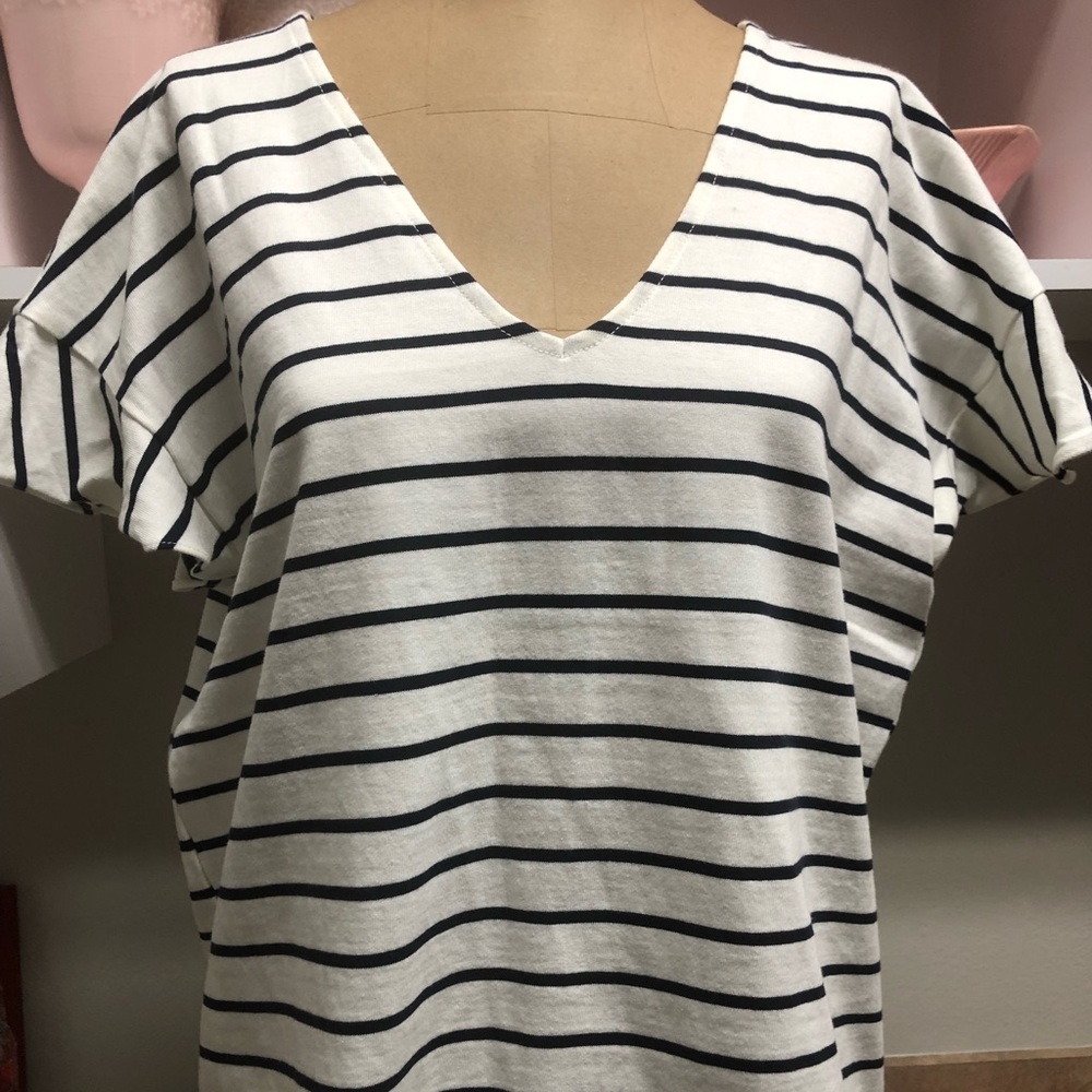 J crew flutter sleeve shirt